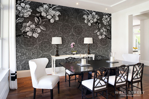 Фотообои в интерьере артикул Floreale 37, ЦВЕТОЧНЫЙ / FLOREALE, Wall street